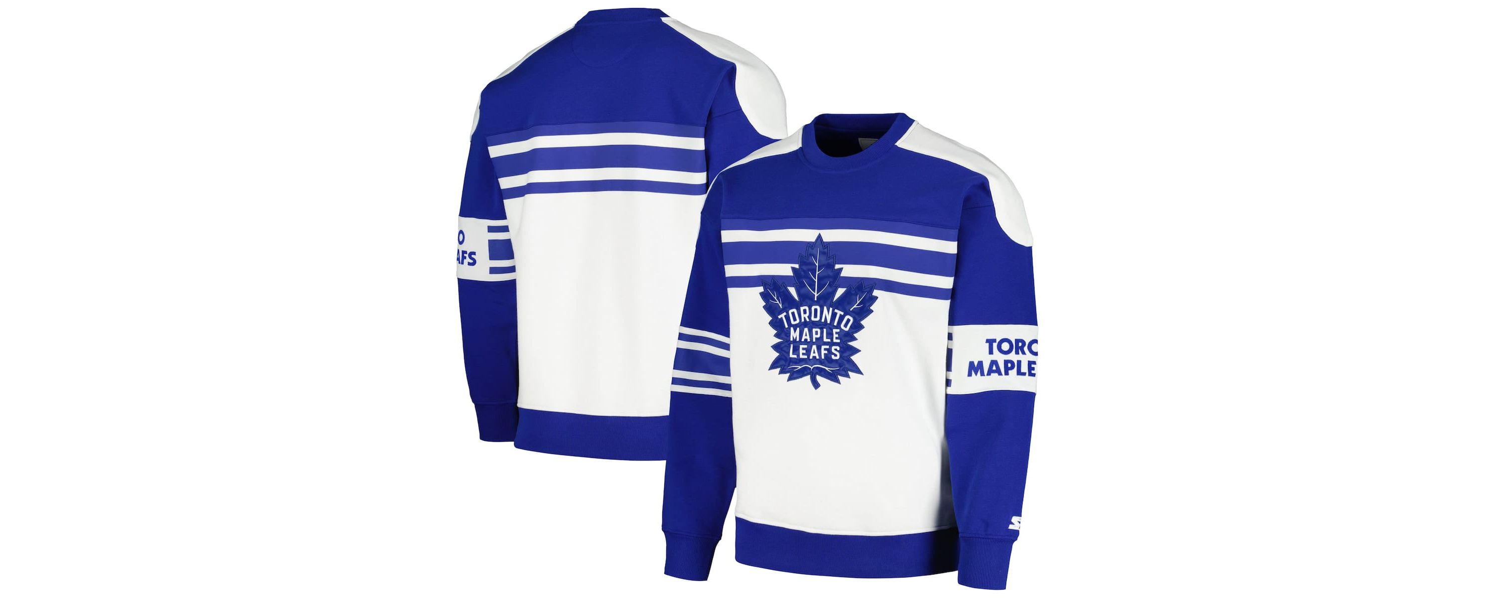 NHL Toronto Maple Leafs Defense Fleece Crewneck Pullover Sweatshirt