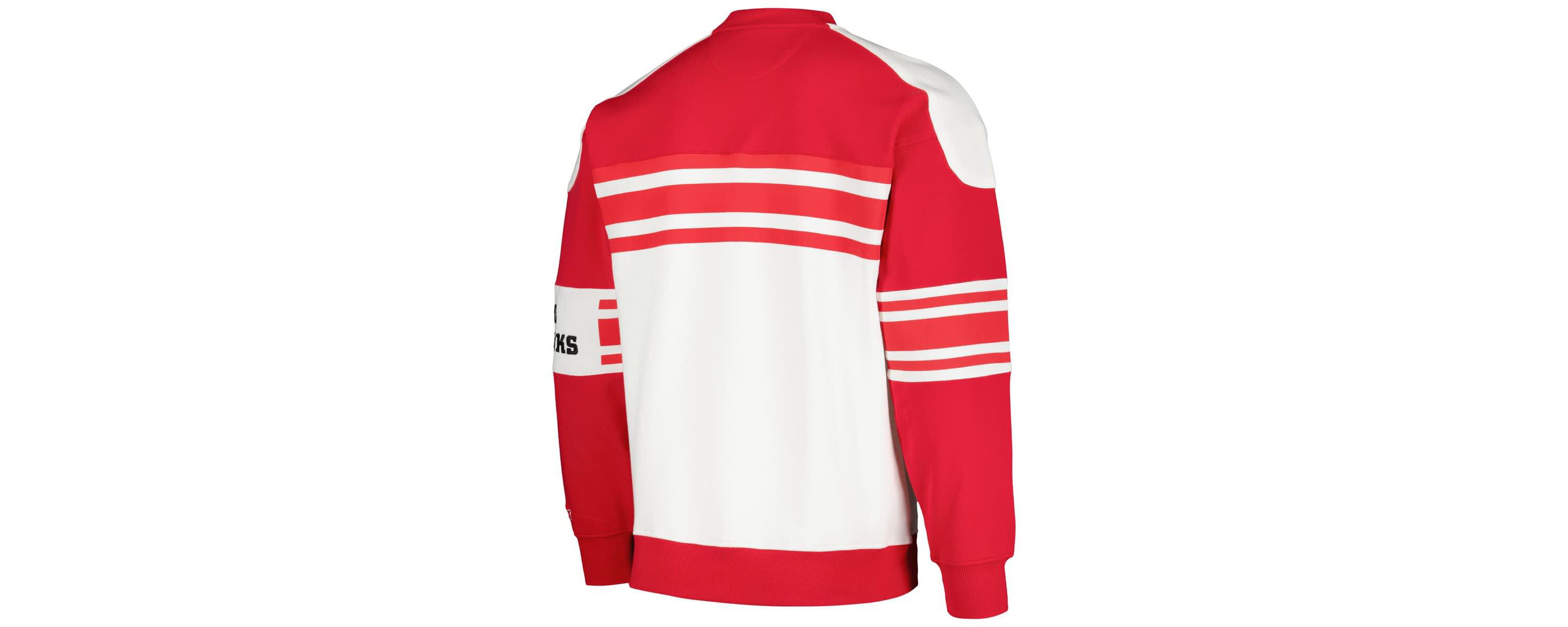 NHL Chicago Blackhawks Defense Fleece Crewneck Pullover Sweatshirt