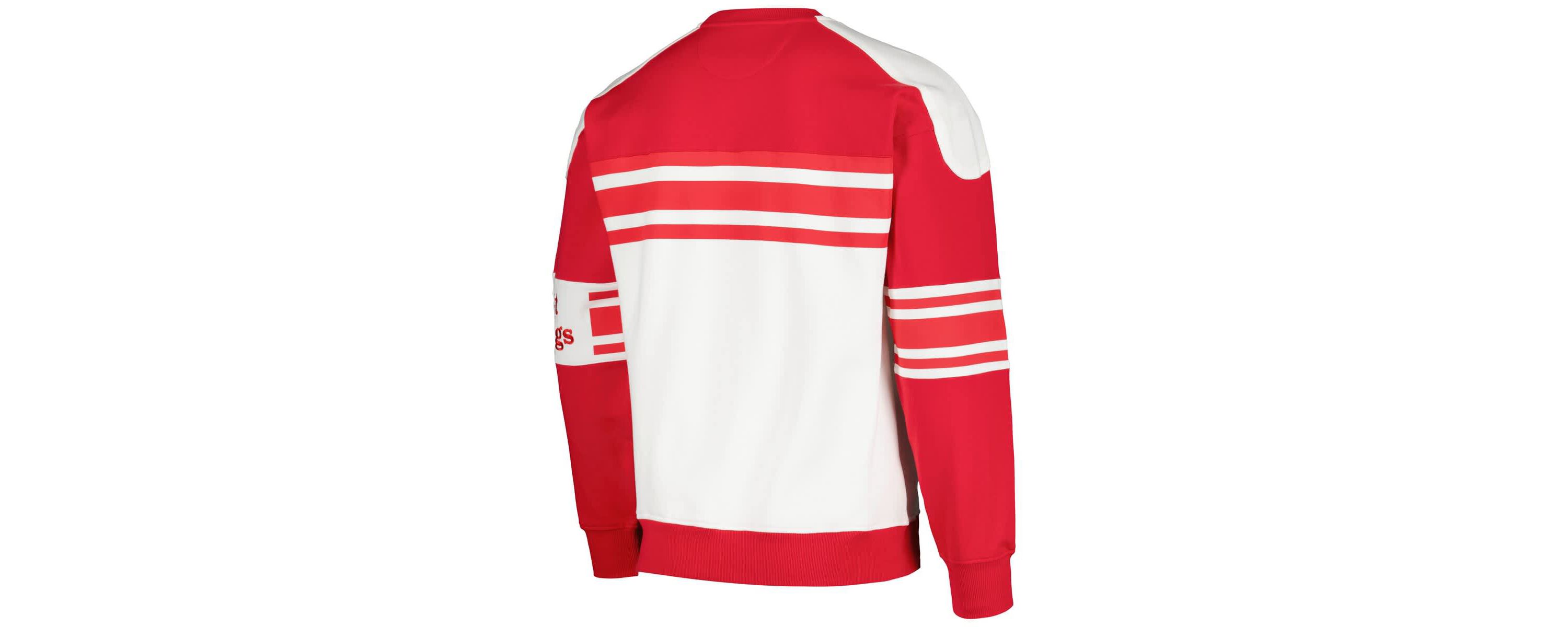 NHL Detroit Wings Defense Fleece Crewneck Pullover Sweatshirt
