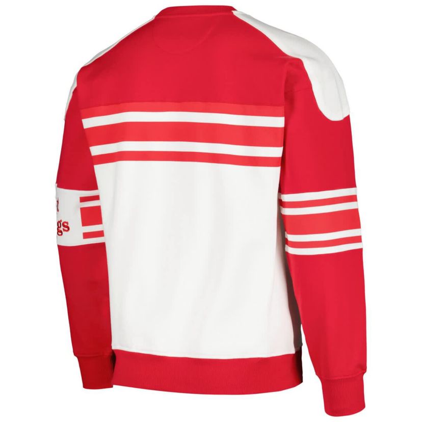NHL Detroit Wings Defense Fleece Crewneck Pullover Sweatshirt