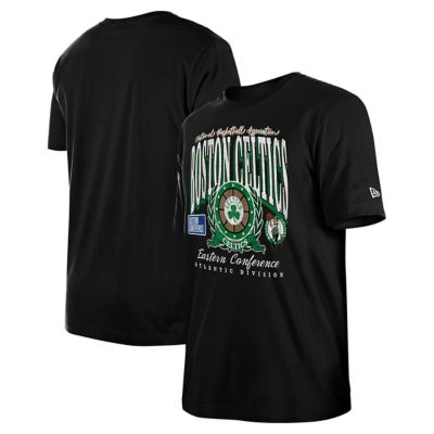 New Era NBA Unisex Boston Celtics Oversized Essentials Boxy T-Shirt, Black, Small