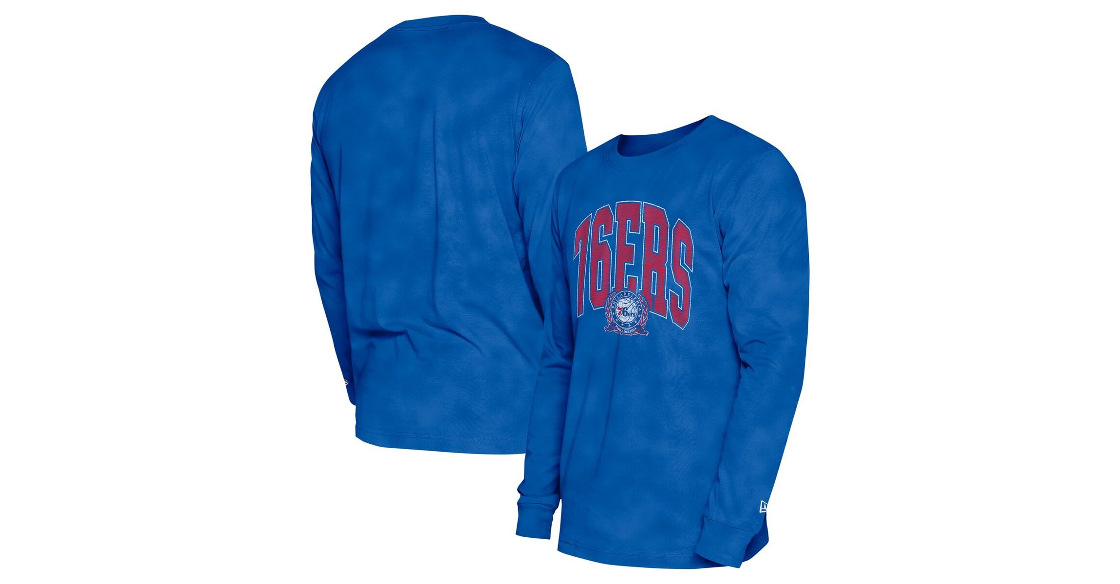 NBA Unisex Philadelphia 76ers Oversized Essentials Enzyme Wash Long Sleeve T-Shirt