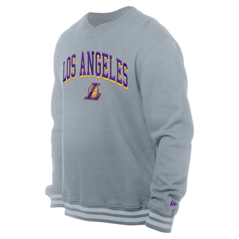 NBA Los Angeles Lakers Chenille Cross Over Pullover Sweatshirt