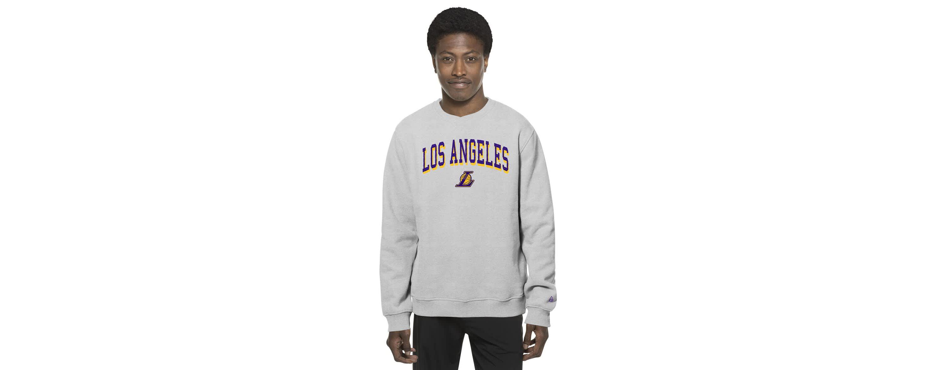 NBA Los Angeles Lakers Chenille Cross Over Pullover Sweatshirt