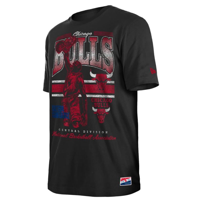 NBA Chicago Bulls Enzyme Wash Oversized T-Shirt