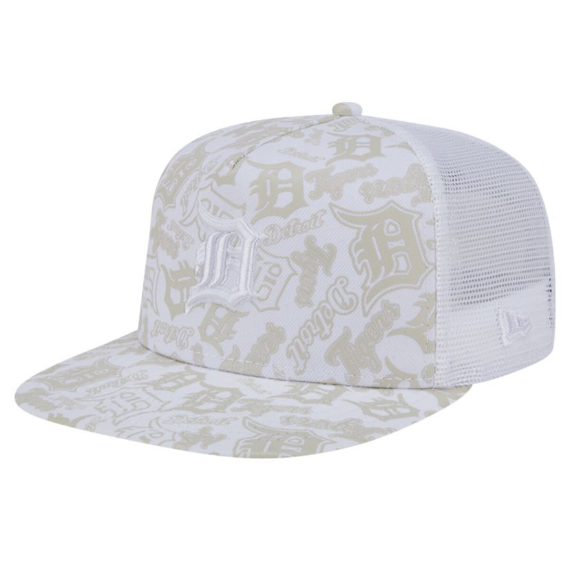 MLB Detroit Tigers Logo Dunes A-Frame Trucker 9FIFTY Snapback Hat