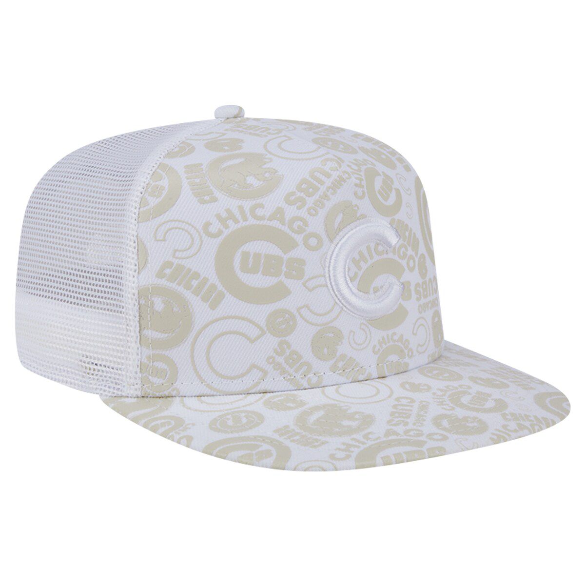 MLB Chicago Cubs Logo Dunes A-Frame Trucker 9FIFTY Snapback Hat