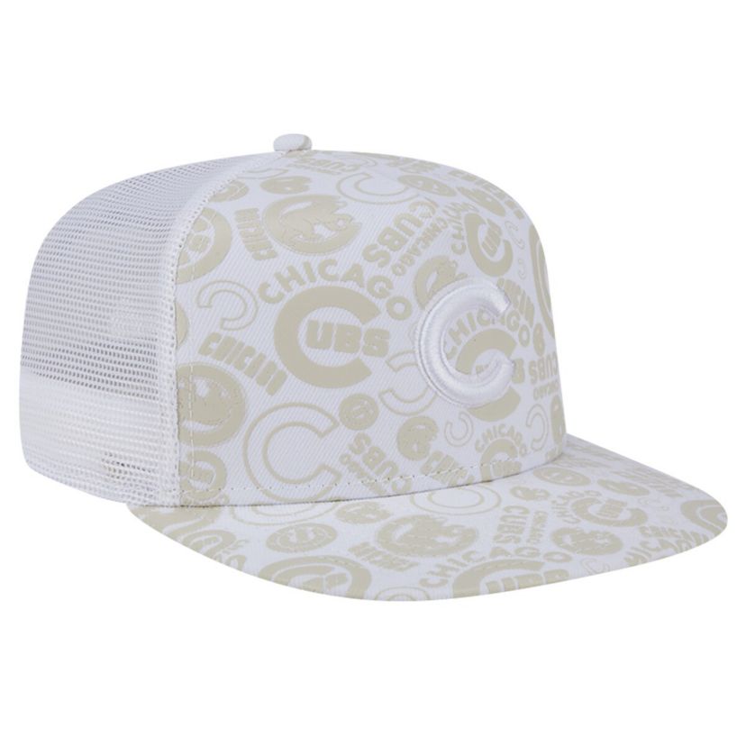 MLB Chicago Cubs Logo Dunes A-Frame Trucker 9FIFTY Snapback Hat