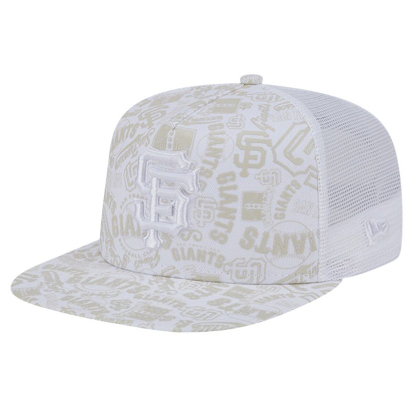 MLB San Francisco Giants Logo Dunes A-Frame Trucker 9FIFTY Snapback Hat