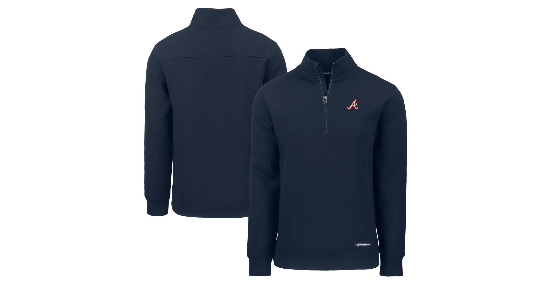 MLB Atlanta Braves Cooperstown Collection Roam Eco Recycled Quarter-Zip Pullover