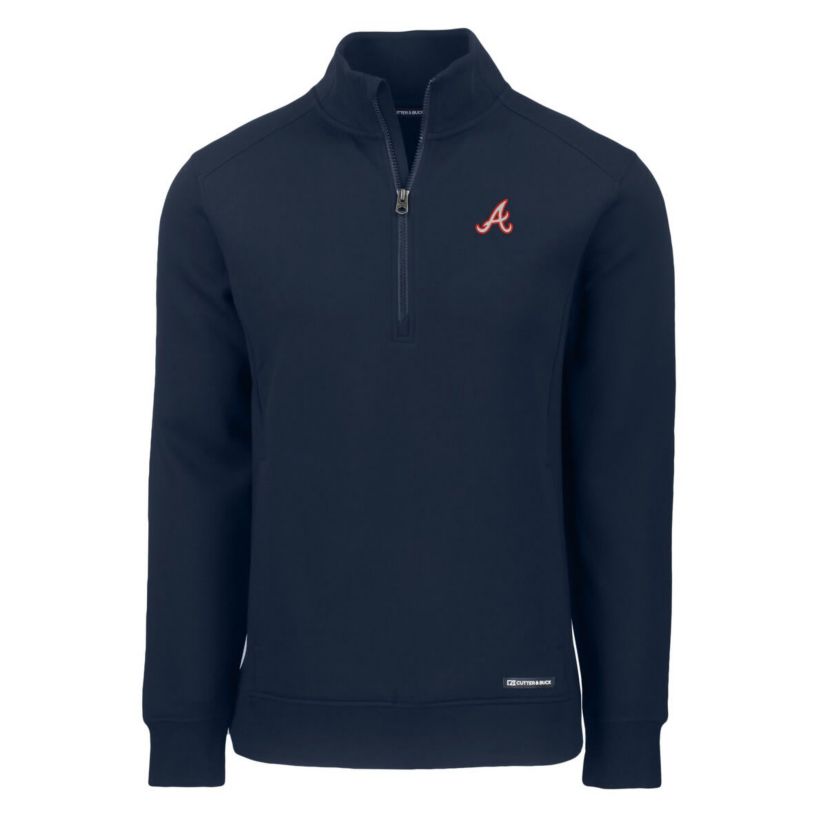 MLB Atlanta Braves Cooperstown Collection Roam Eco Recycled Quarter-Zip Pullover