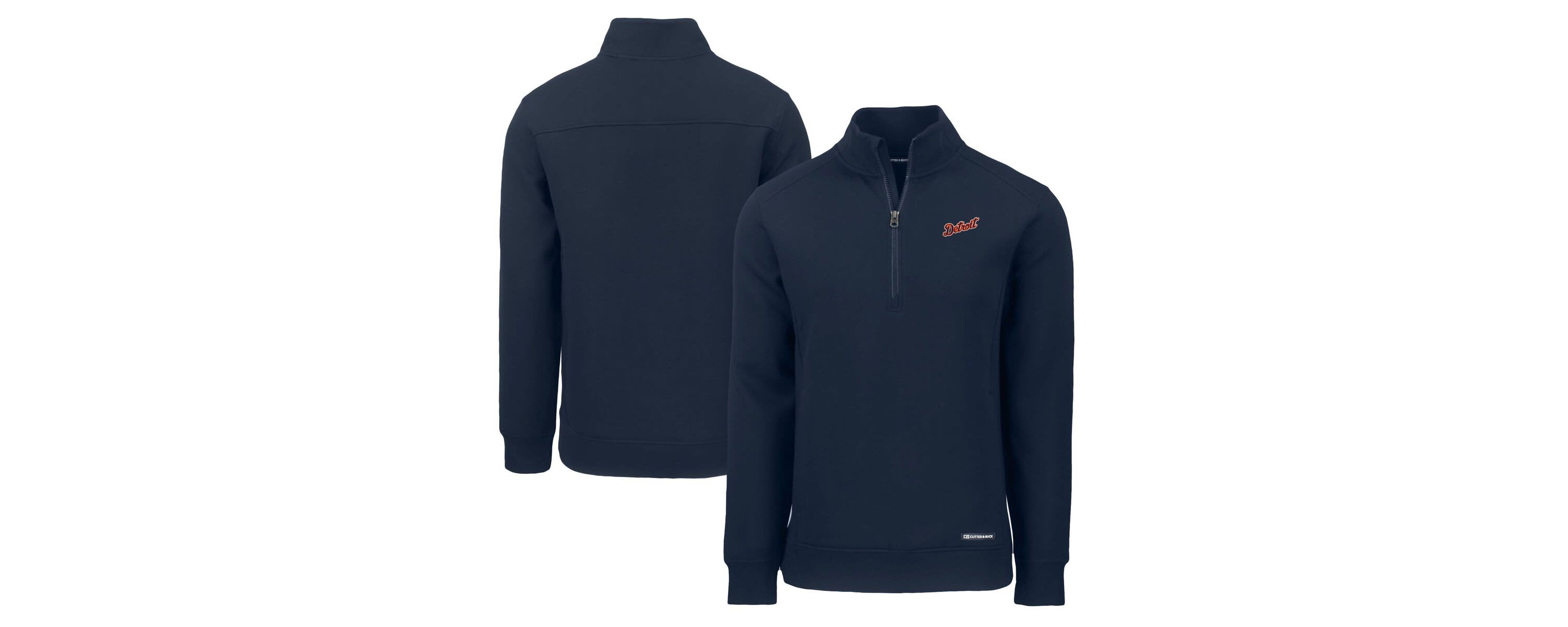 MLB Detroit Tigers Cooperstown Collection Roam Eco Recycled Quarter-Zip Pullover