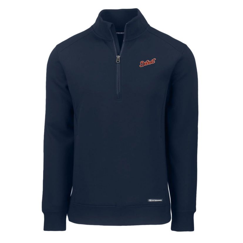 MLB Detroit Tigers Cooperstown Collection Roam Eco Recycled Quarter-Zip Pullover