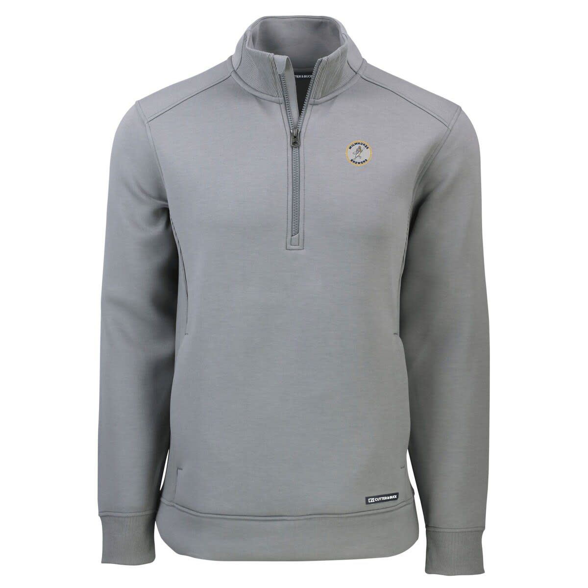MLB Milwaukee Brewers Cooperstown Collection Roam Eco Recycled Quarter-Zip Pullover