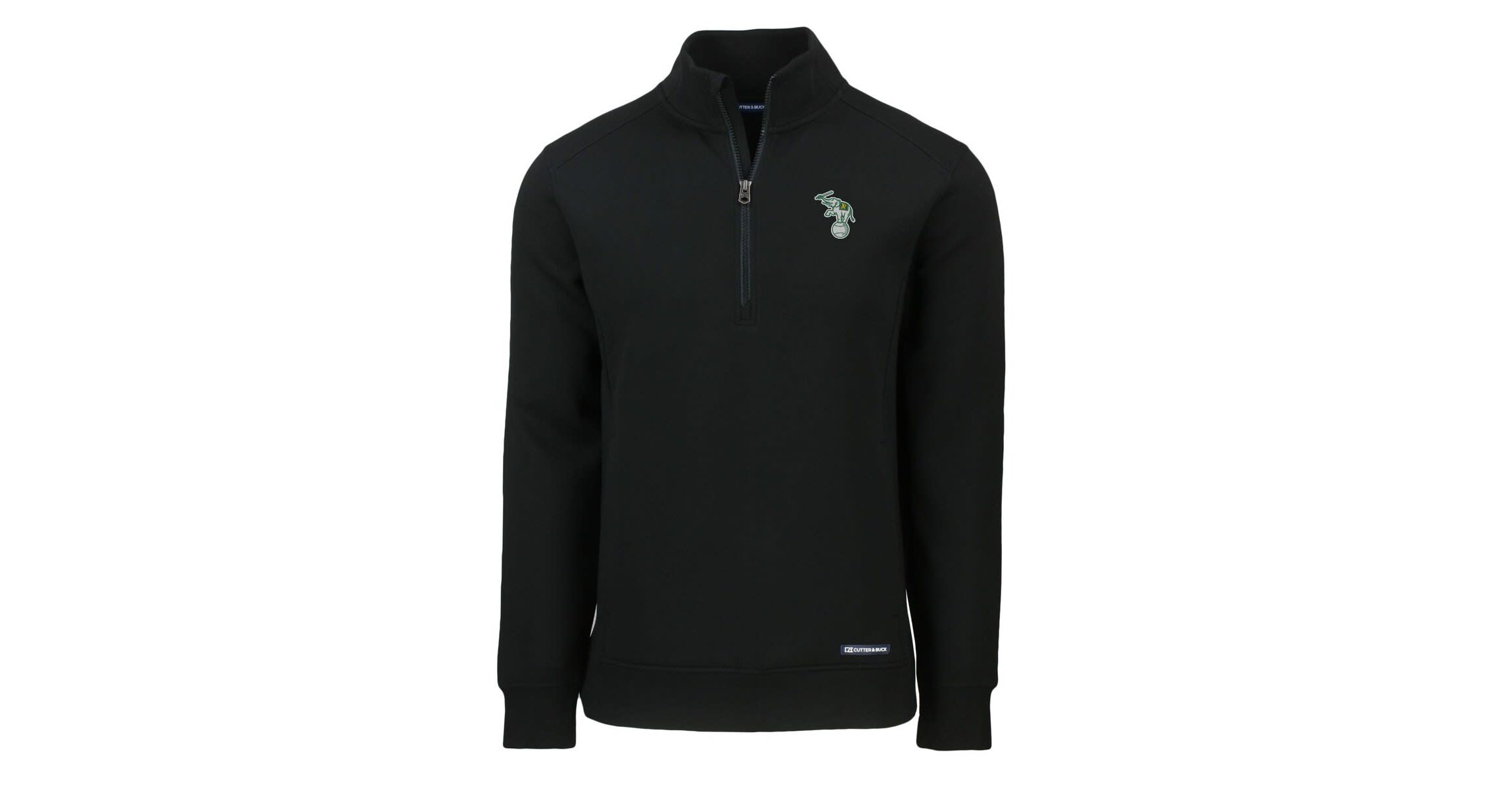 Oakland Athletics MLB Athletics Cooperstown Collection Roam Eco Recycled Quarter-Zip Pullover