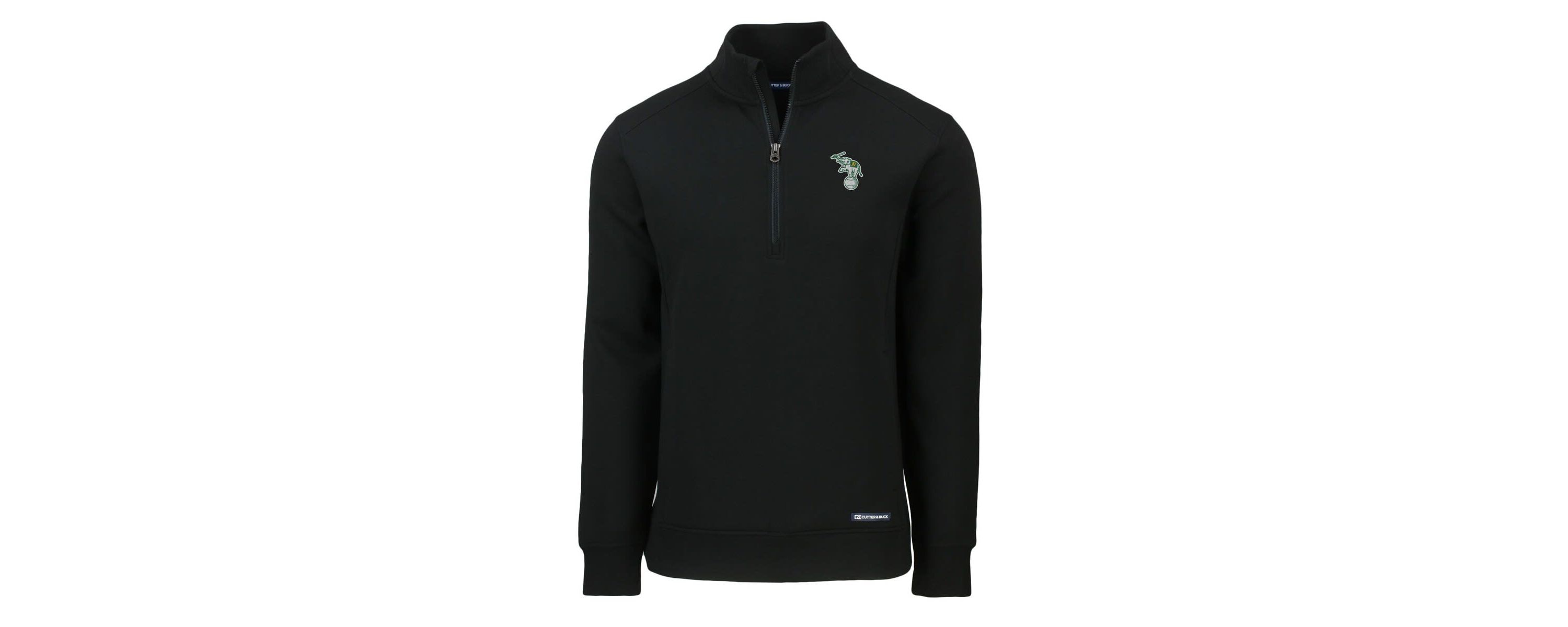 Oakland Athletics MLB Athletics Cooperstown Collection Roam Eco Recycled Quarter-Zip Pullover
