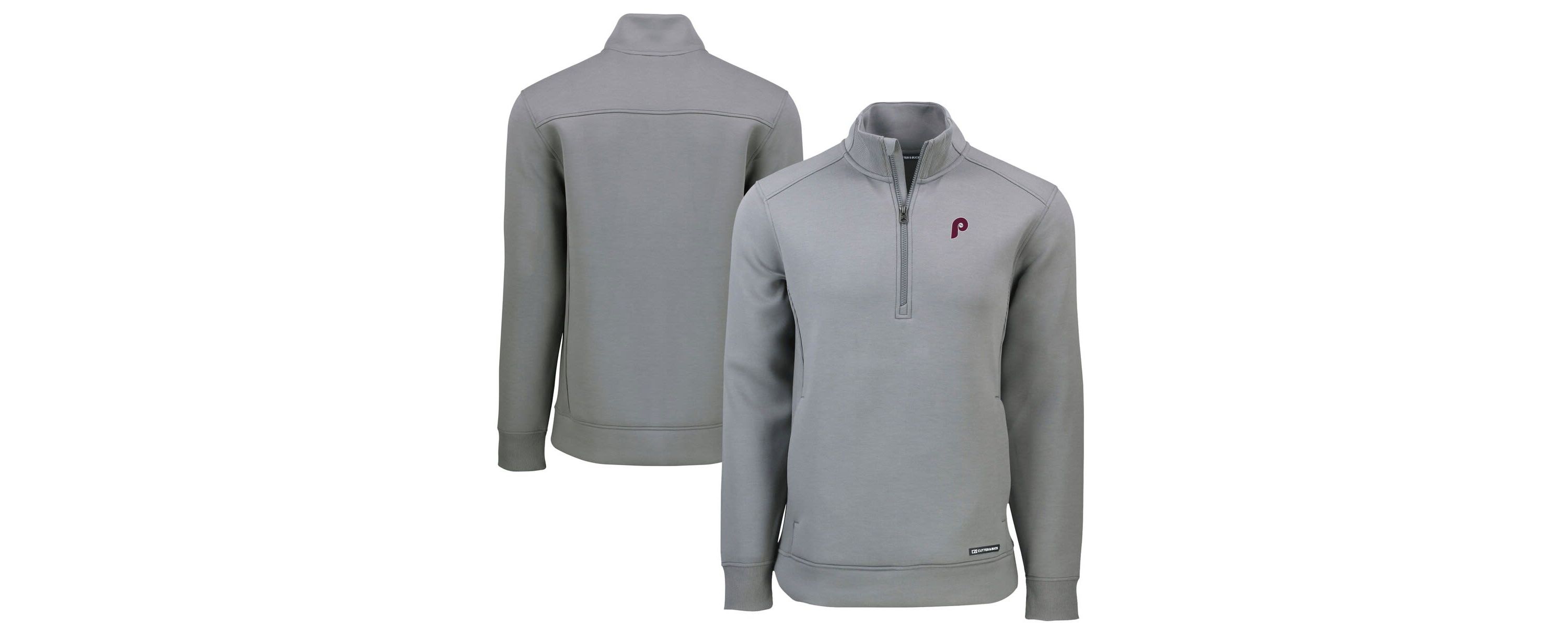MLB Philadelphia Phillies Cooperstown Collection Roam Eco Recycled Quarter-Zip Pullover