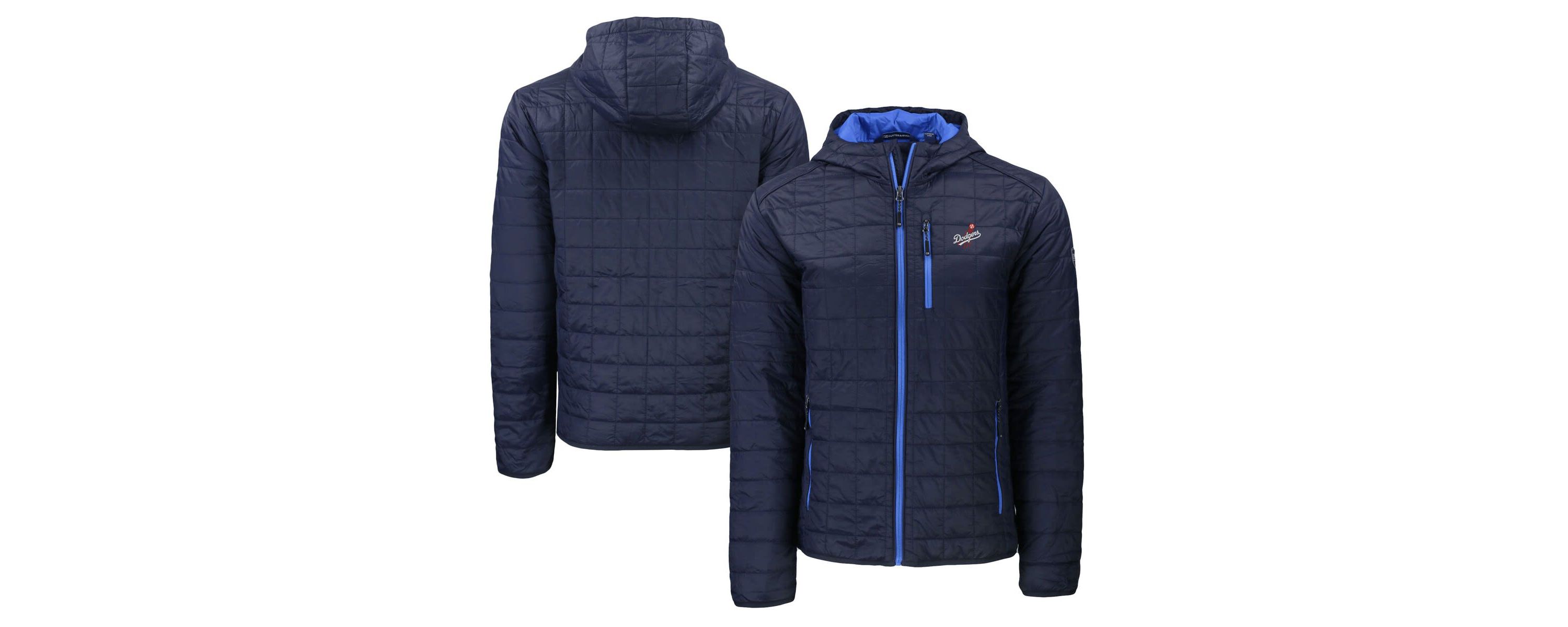 MLB Los Angeles Dodgers Cooperstown Collection Rainier Primaloft Eco Full-Zip Hooded Jacket