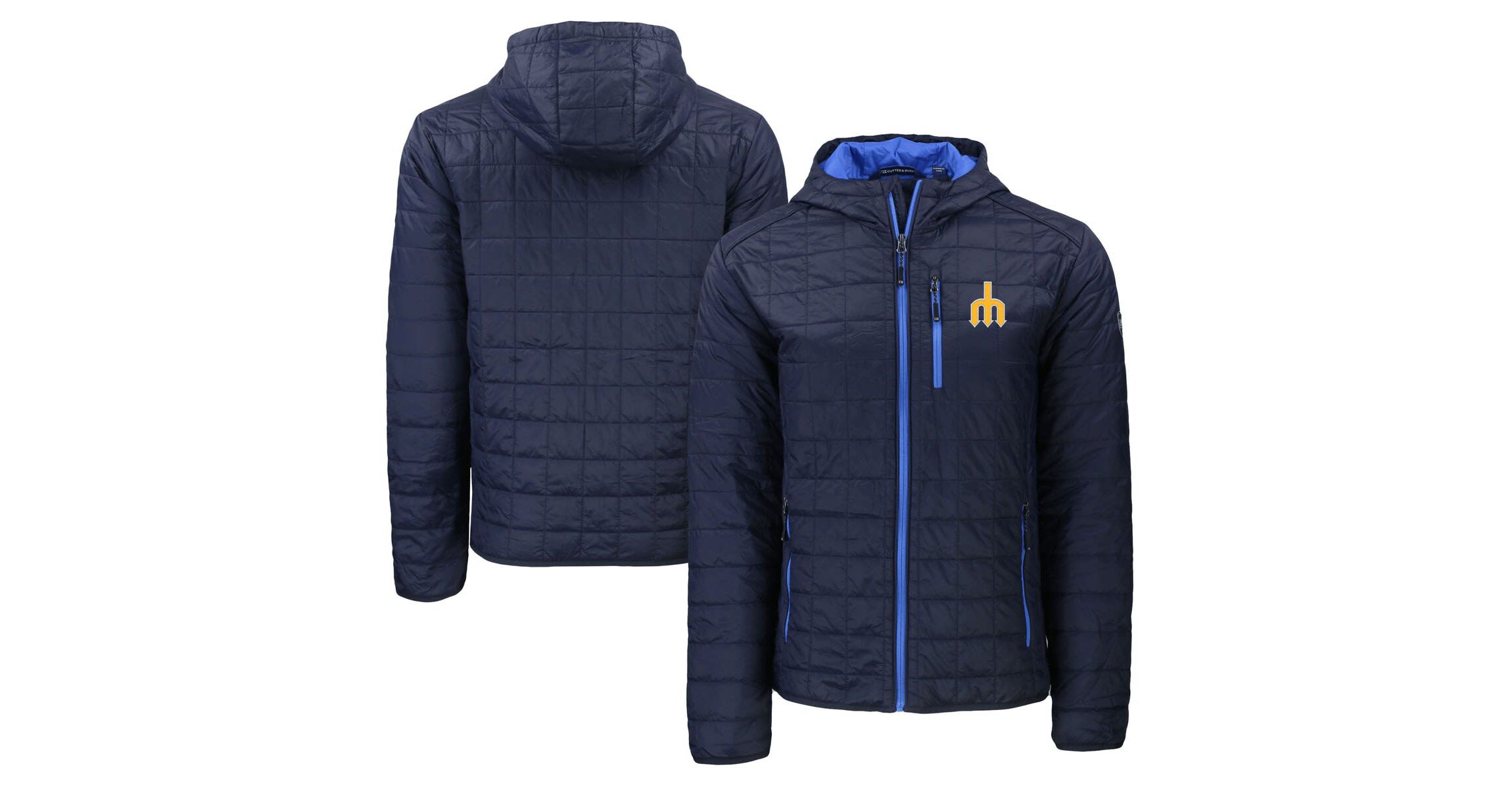 MLB Seattle Mariners Cooperstown Collection Rainier Primaloft Eco Full-Zip Hooded Jacket