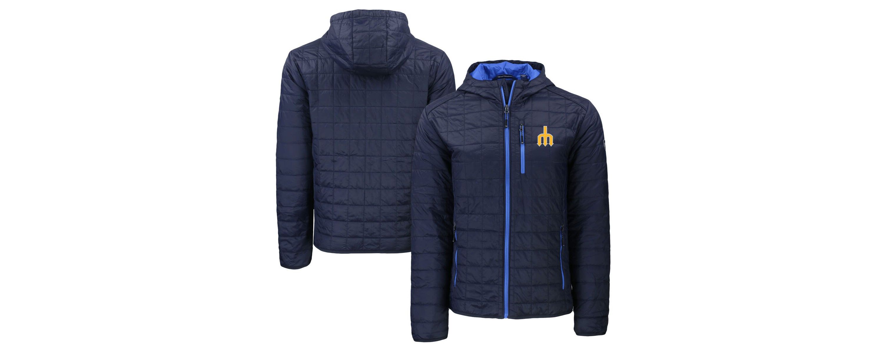 MLB Seattle Mariners Cooperstown Collection Rainier Primaloft Eco Full-Zip Hooded Jacket