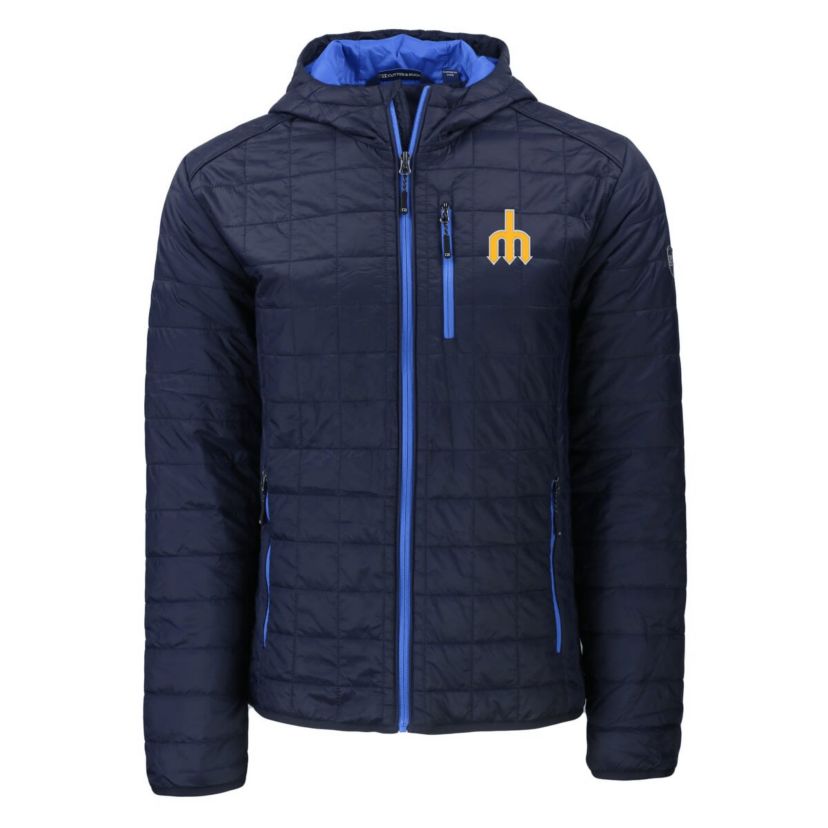 MLB Seattle Mariners Cooperstown Collection Rainier Primaloft Eco Full-Zip Hooded Jacket