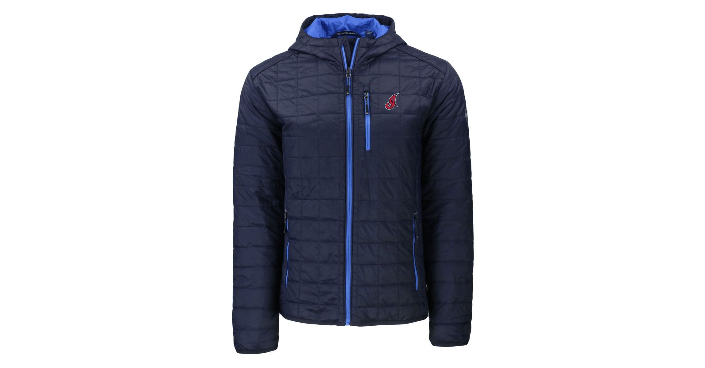 MLB Cleveland Guardians Cooperstown Collection Rainier Primaloft Eco Full-Zip Hooded Jacket