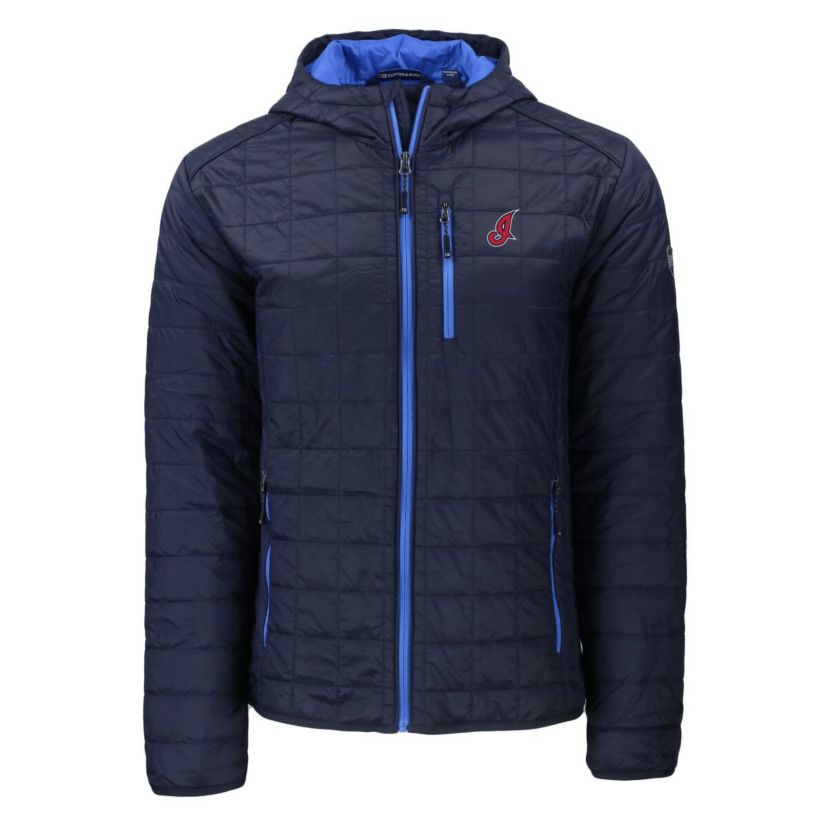 MLB Cleveland Guardians Cooperstown Collection Rainier Primaloft Eco Full-Zip Hooded Jacket