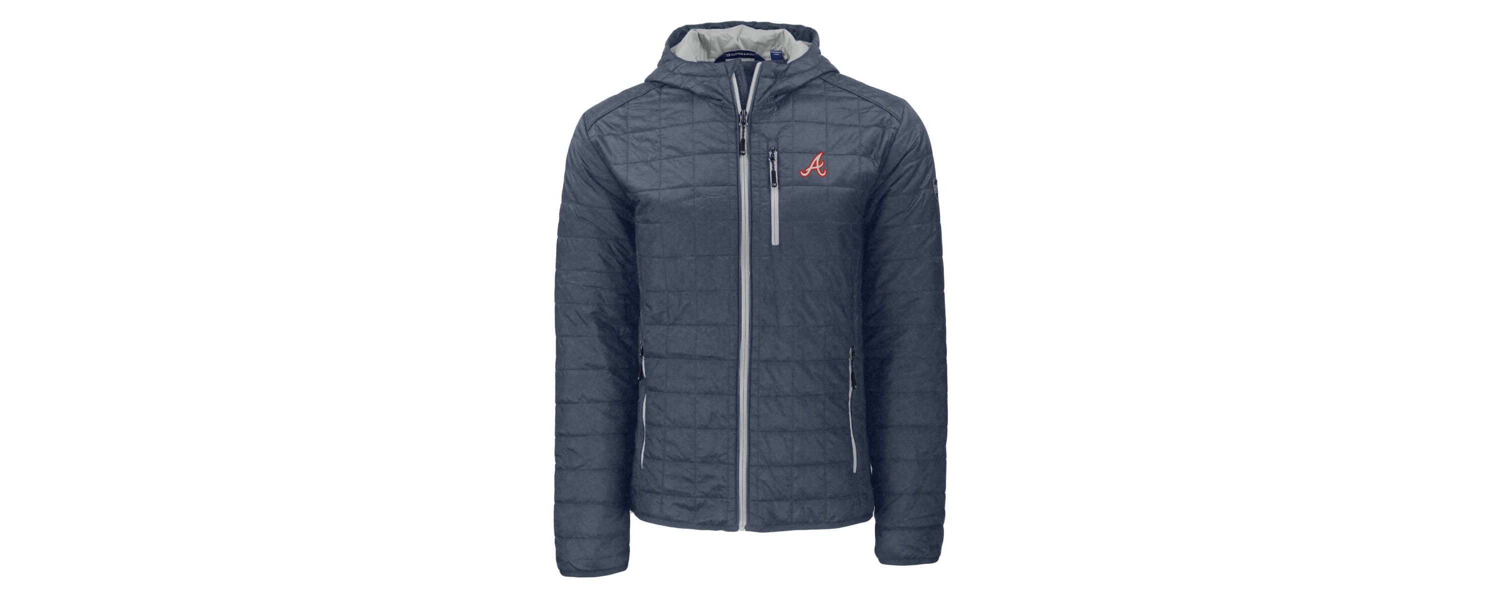 MLB Atlanta Braves Cooperstown Collection Rainier Primaloft Eco Full-Zip Hooded Jacket
