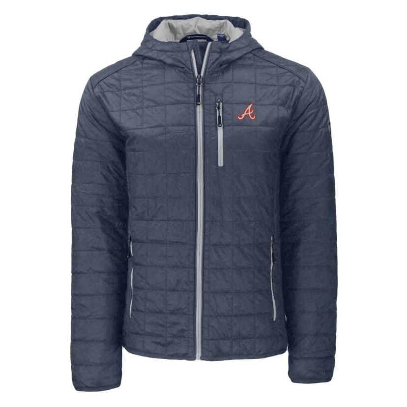 MLB Atlanta Braves Cooperstown Collection Rainier Primaloft Eco Full-Zip Hooded Jacket