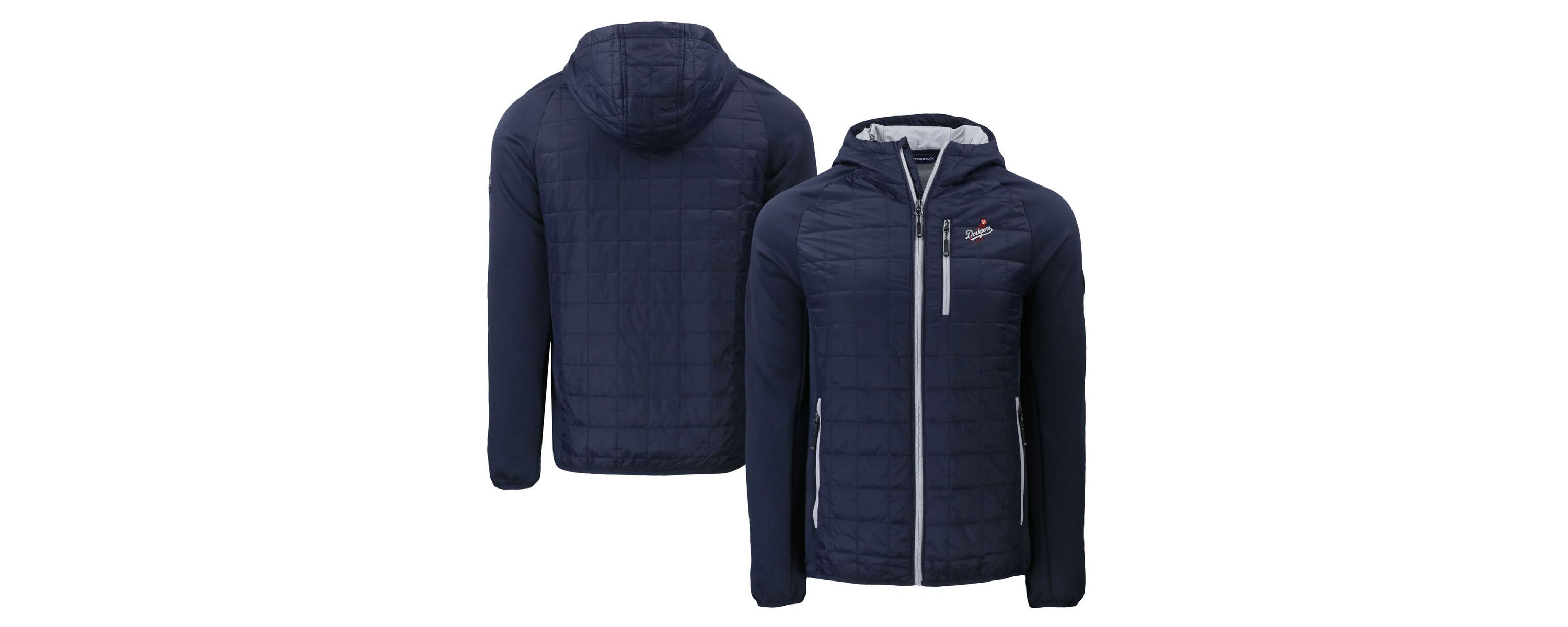 MLB Los Angeles Dodgers Cooperstown Collection Rainier Primaloft Eco Full-Zip Hybrid Jacket