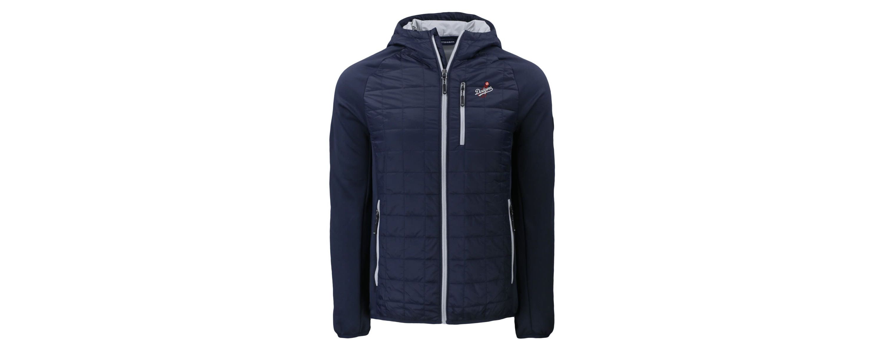 MLB Los Angeles Dodgers Cooperstown Collection Rainier Primaloft Eco Full-Zip Hybrid Jacket