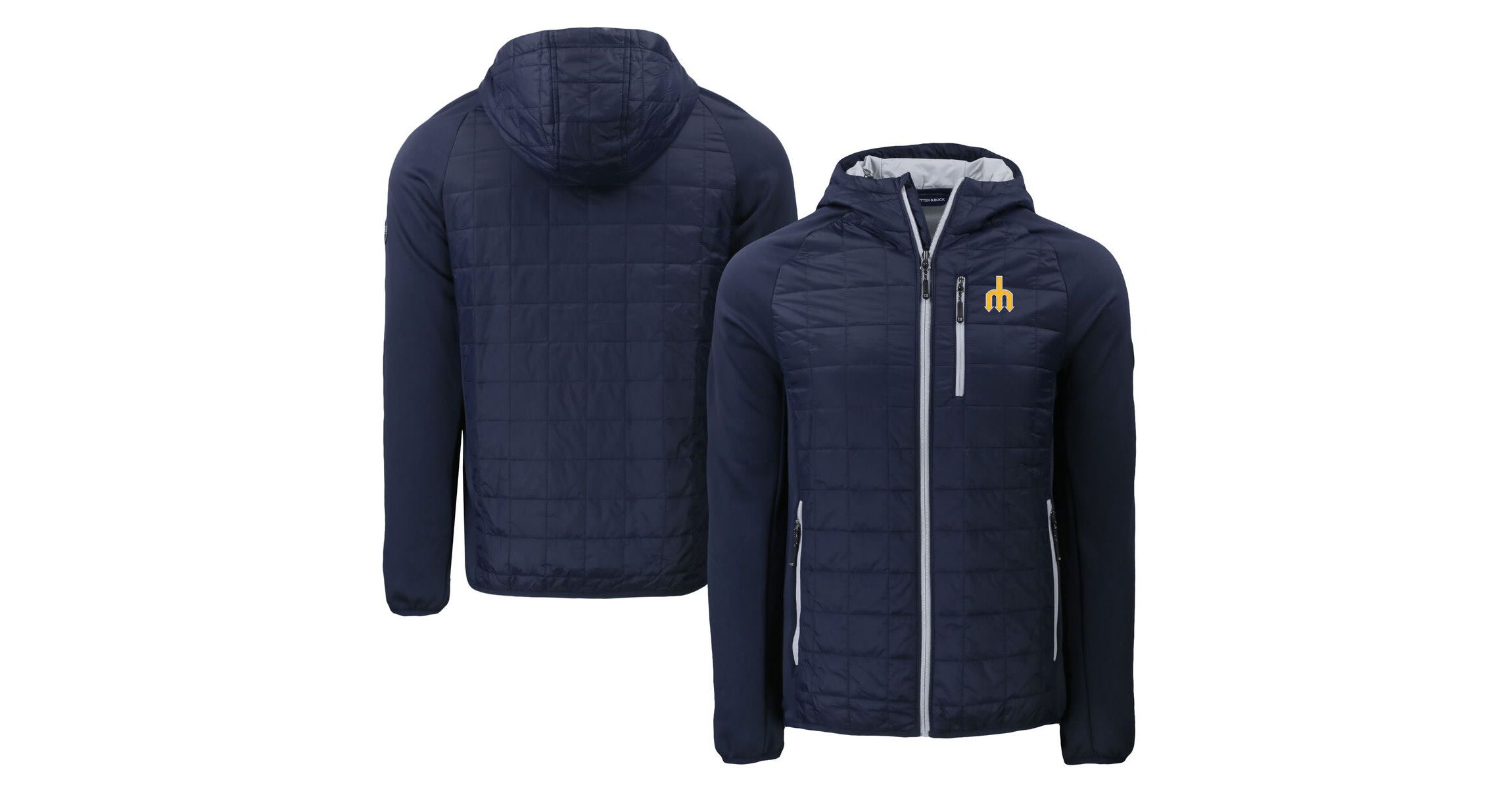 MLB Seattle Mariners Cooperstown Collection Rainier Primaloft Eco Full-Zip Hybrid Jacket