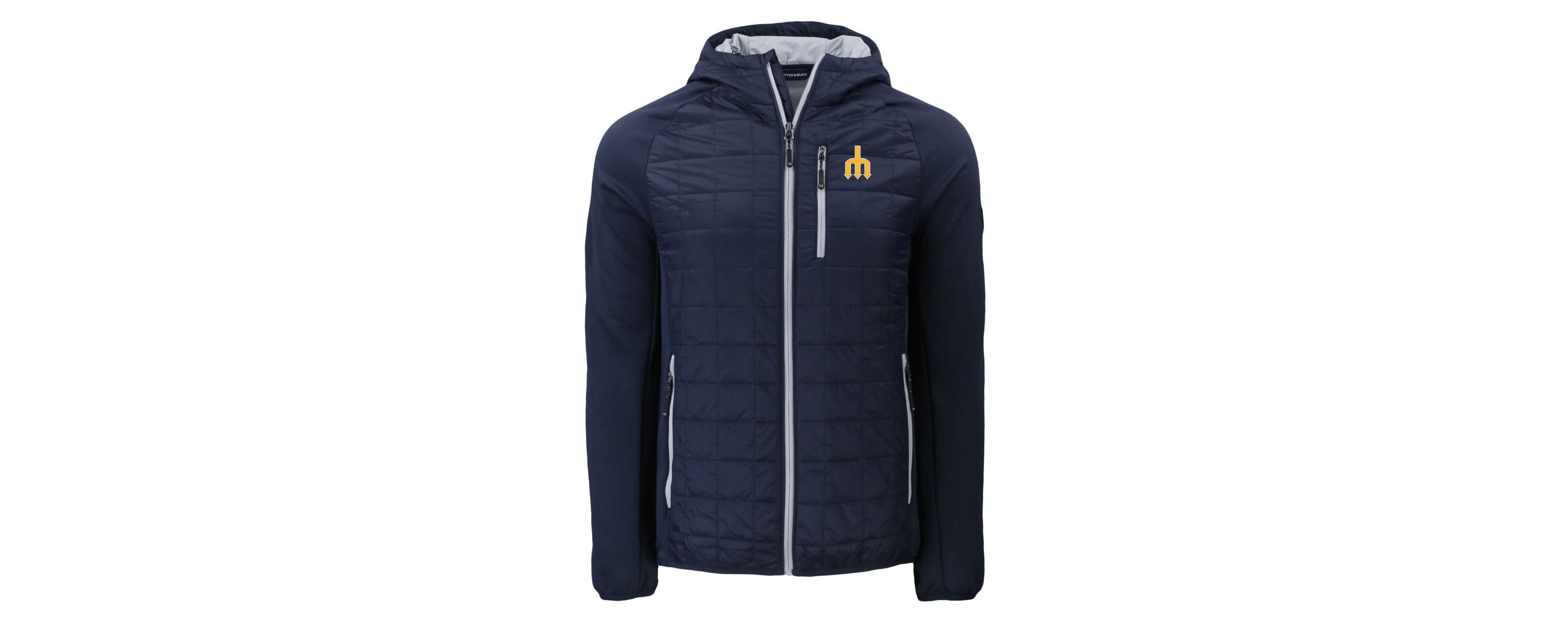 MLB Seattle Mariners Cooperstown Collection Rainier Primaloft Eco Full-Zip Hybrid Jacket