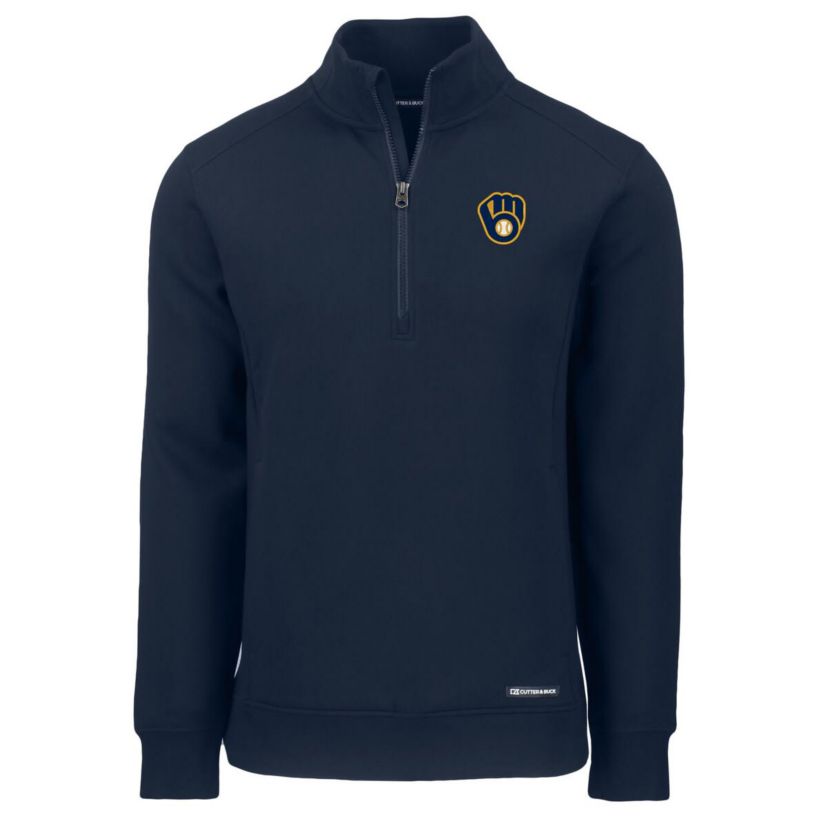 MLB Milwaukee Brewers Roam Eco Recycled Quarter-Zip Pullover