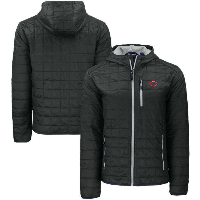 MLB Cincinnati Reds Rainier Primaloft Eco Full-Zip Hooded Jacket