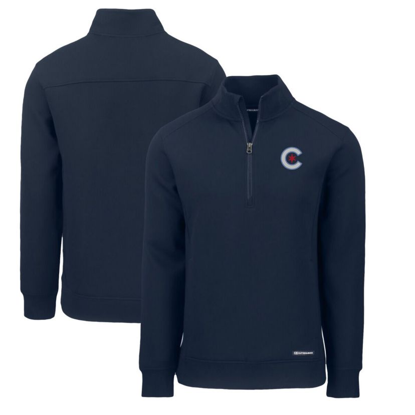MLB Chicago Cubs City Connect Roam Eco Recycled Quarter-Zip Pullover