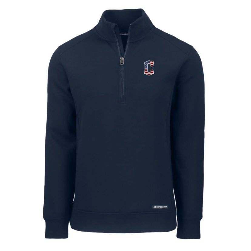 MLB Cleveland Guardians Americana Roam Eco Recycled Quarter-Zip Sweatshirt