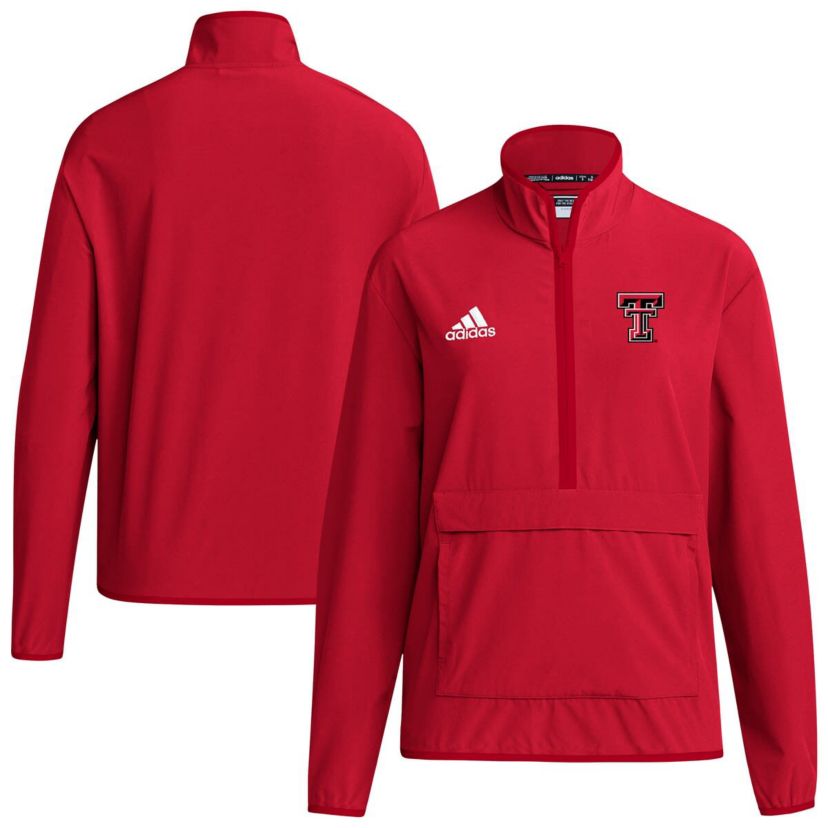 Texas Tech Red Raiders NCAA Texas Tech Raiders 2024 Coaches Sideline Long Sleeve Quarter-Zip Top