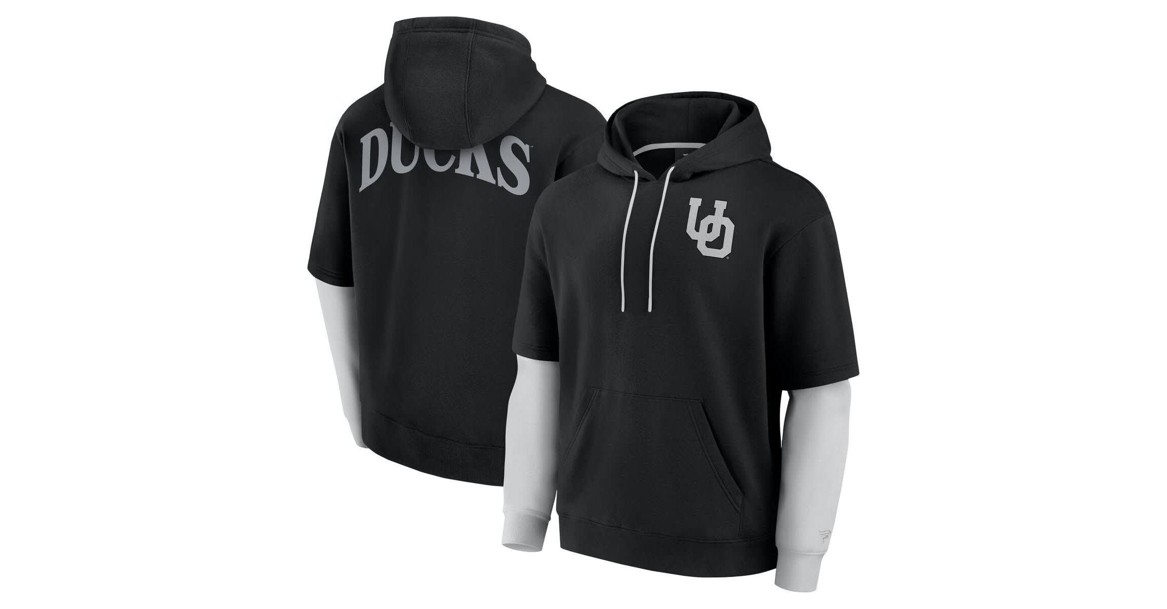 NCAA Fanatics Oregon Ducks Sleek Pullover Hoodie