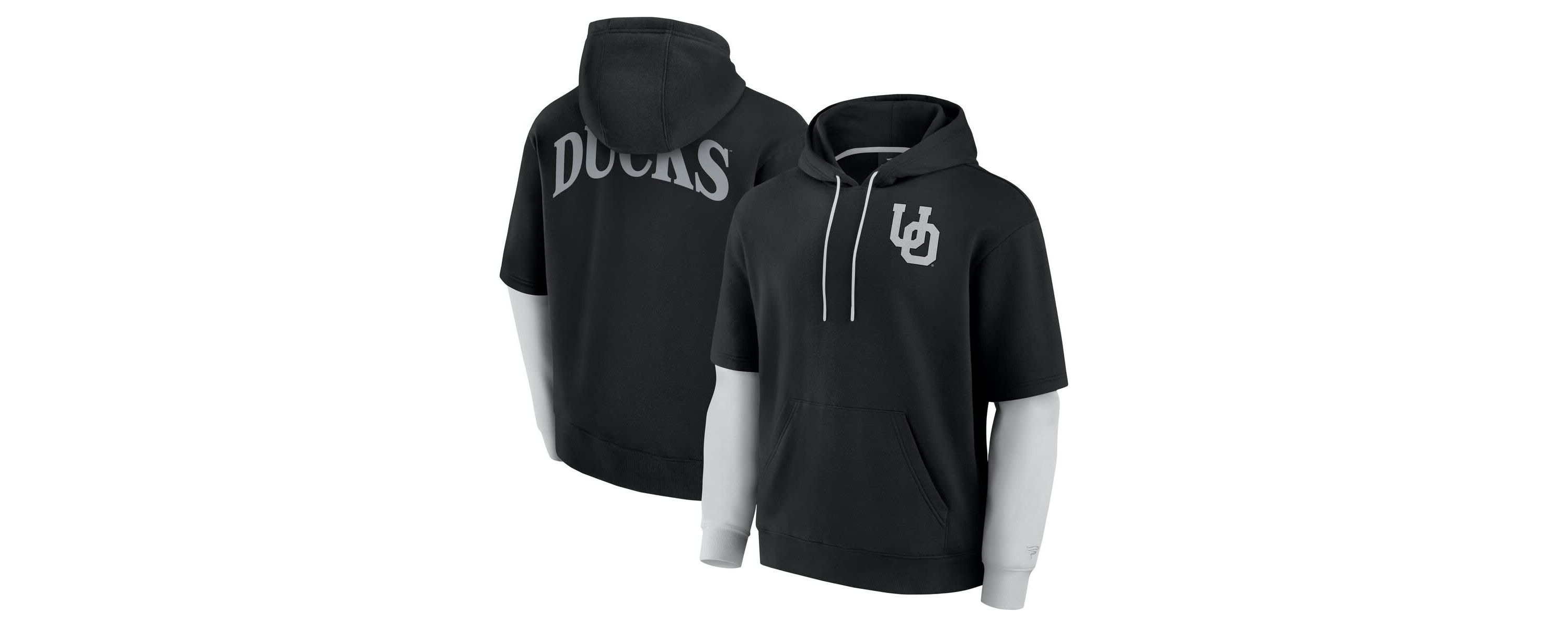 NCAA Fanatics Oregon Ducks Sleek Pullover Hoodie