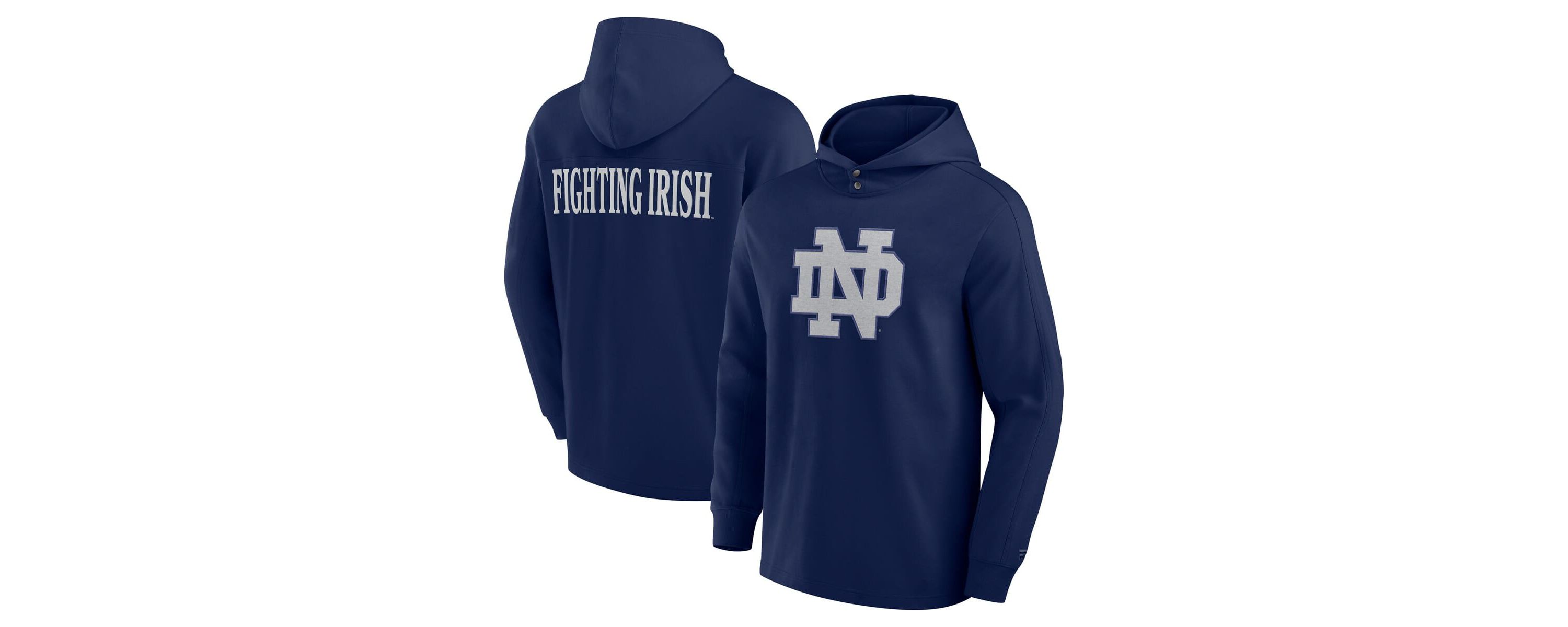 NCAA Fanatics Notre Dame Fighting Irish Blaze Tri-Blend Pullover Hoodie
