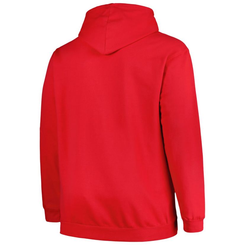NCAA Ohio State Buckeyes Big & Tall Arch Over Logo Powerblend Pullover Hoodie