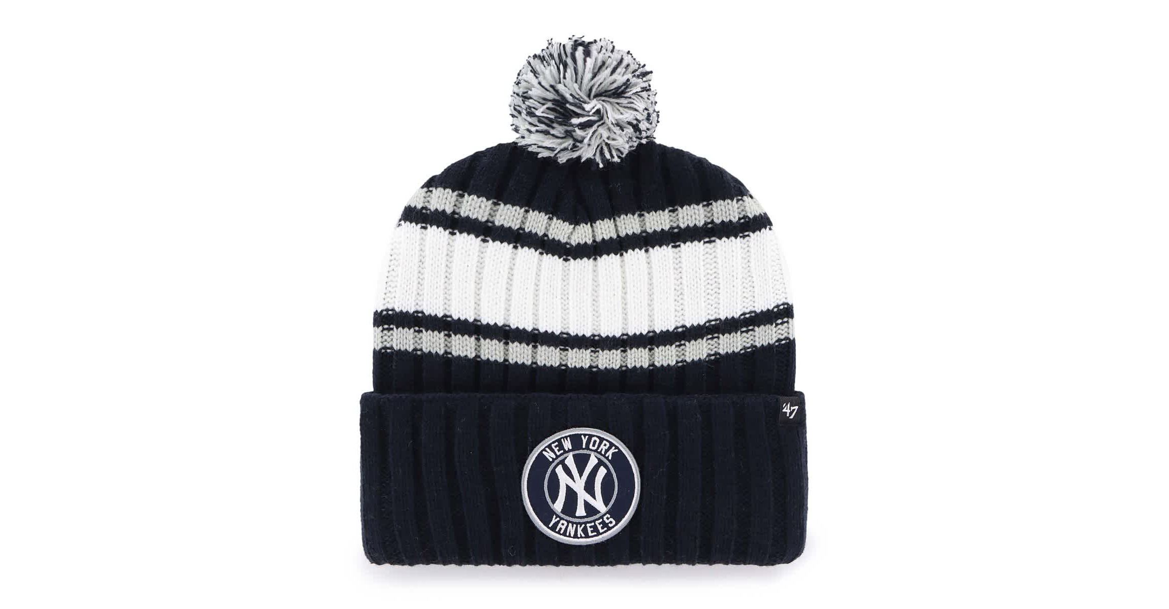 MLB New York Yankees Plateau Cuffed Knit Hat with Pom