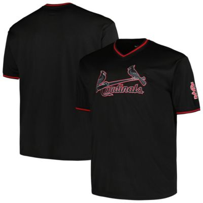 Profile Men's MLB St. Louis Cardinals Big & Tall Pop Fashion Jersey, Black, 5XL