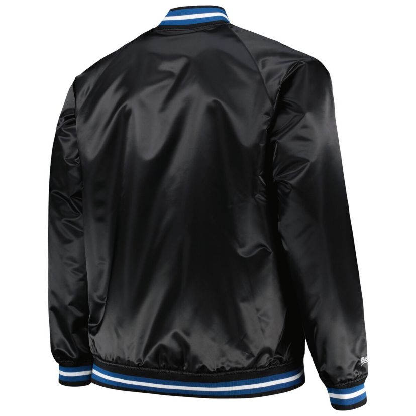 NBA Minnesota Timberwolves Big & Tall Hardwood Classics Wordmark Satin Raglan Full-Zip Jacket