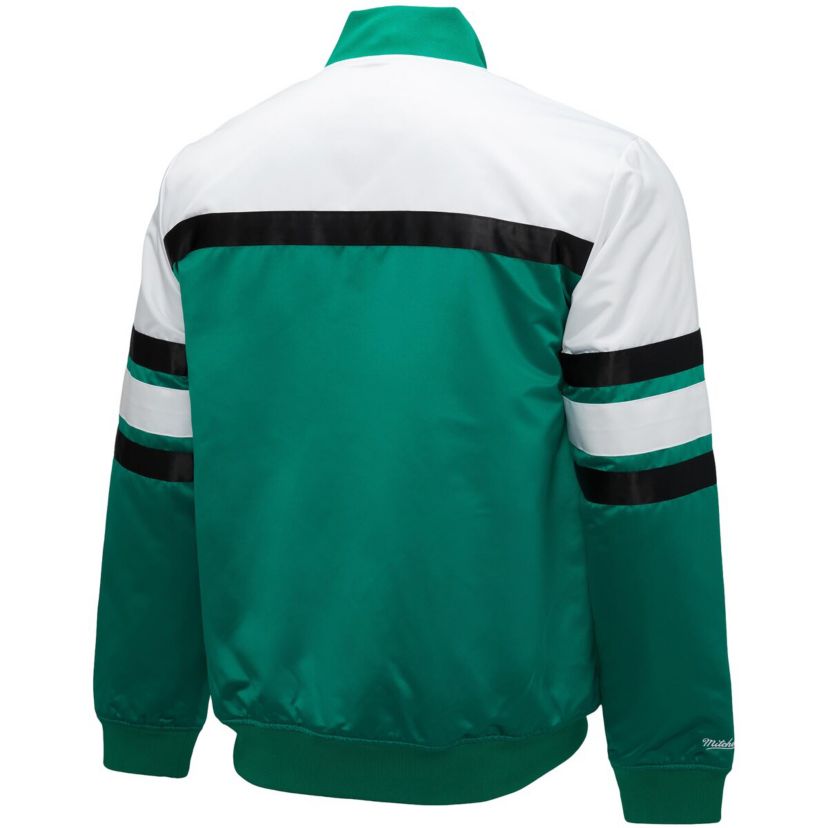 NBA Kelly Green/White Boston Celtics Big & Tall Heavyweight Full-Snap Satin Jacket