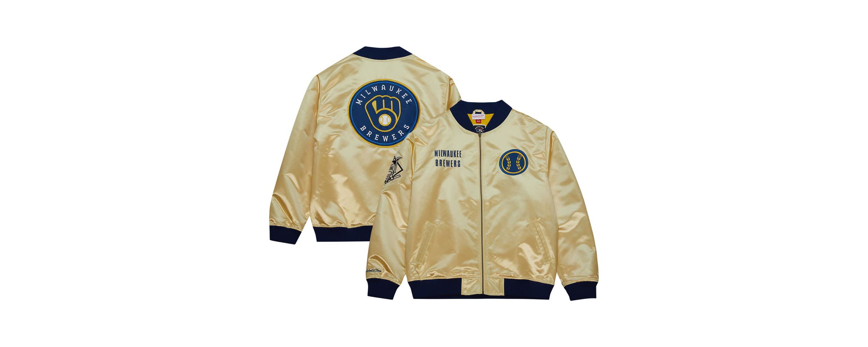 MLB Milwaukee Brewers OG 2.0 Lightweight Satin Full-Zip Jacket