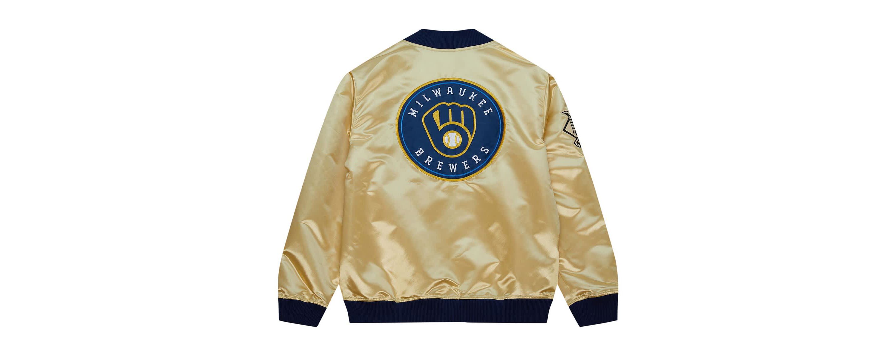 MLB Milwaukee Brewers OG 2.0 Lightweight Satin Full-Zip Jacket