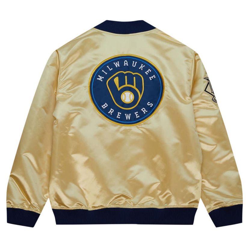 MLB Milwaukee Brewers OG 2.0 Lightweight Satin Full-Zip Jacket