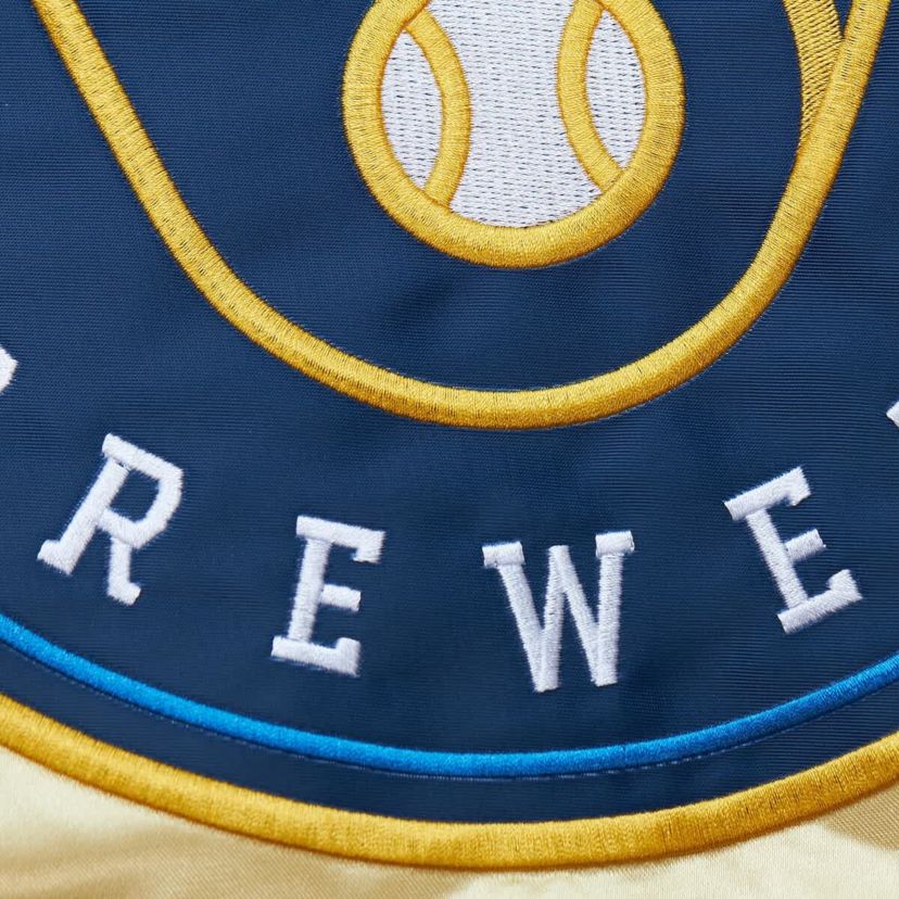MLB Milwaukee Brewers OG 2.0 Lightweight Satin Full-Zip Jacket